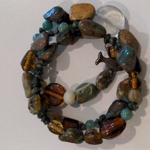 Spring wrap around bracelet